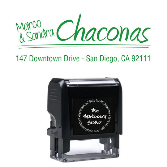 Chaconas Rectangular Address Self Inking Stamper